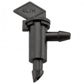 AD 2203 Капельница в форме флага (чёрная) 1/4’’ 4 л/ч 