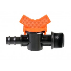 AD 6102 Кран стартовый для капельной трубки 16мм с наружной резьбой 1/2’’