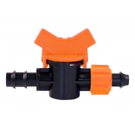 AD 6107 Кран стартовый с поджимом для капельной трубки 16мм